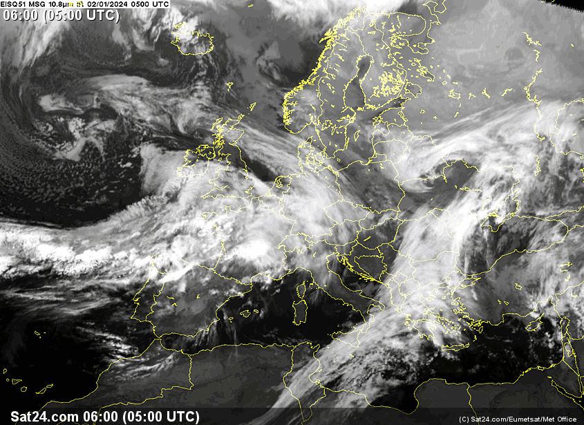 Satellite Meteosat Europa Animazione - Meteo In Diretta