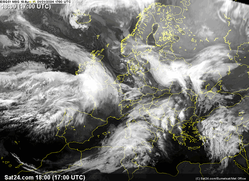 Satellite Meteosat Europa Animazione Meteo in Diretta